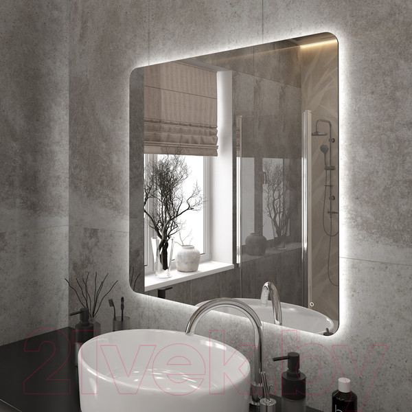 Изображение товара Зеркало Teymi Solli Oreol Pro 80x80 / T20260 (подсветка, сенсор)