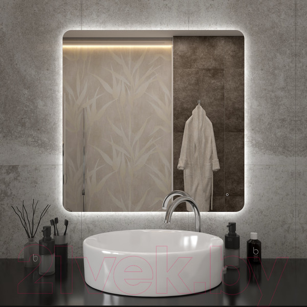 Изображение товара Зеркало Teymi Solli Oreol Pro 80x80 / T20260 (подсветка, сенсор)