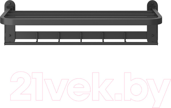 Изображение товара Полка для полотенца Teymi Lina / T90230 (черный матовый)