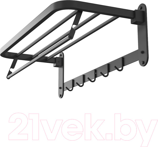 Изображение товара Полка для полотенца Teymi Lina / T90230 (черный матовый)