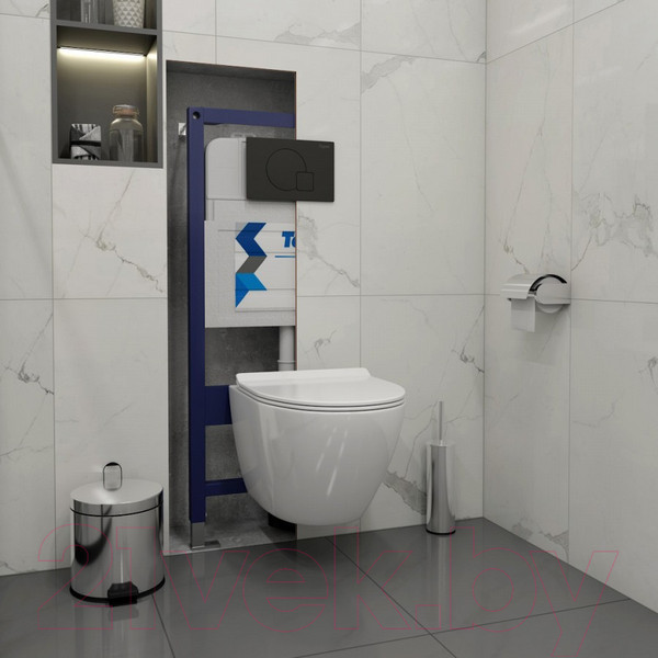 Изображение товара Кнопка для инсталляции Teymi Ellie / T70023BM (черный матовый)