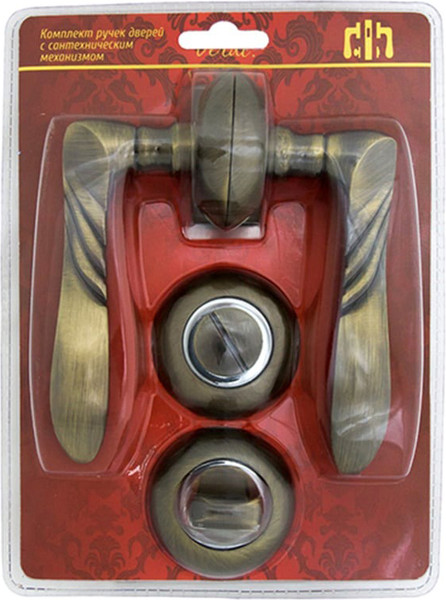 Изображение товара Ручка дверная VERDI 39АВ/70 завертка (бронза, механизм L70)