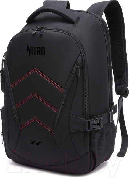 Изображение товара Рюкзак Acer Nitro OBG313 / ZL.BAGEE.00G (черный/красный)