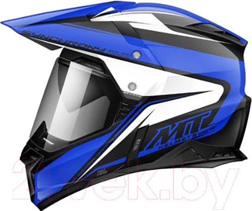 Изображение товара Мотошлем MT Helmets Synchrony Duo Sport Duality (S, глянцевый черный/синий/белый)