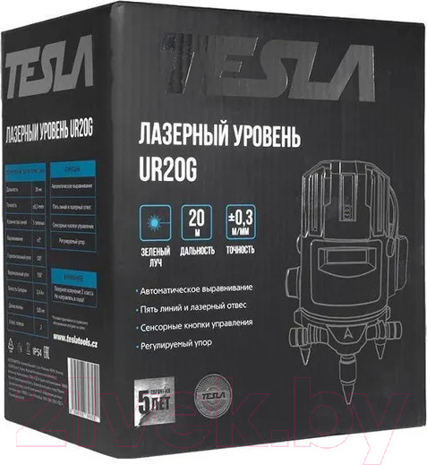 Изображение товара Лазерный нивелир Tesla UR20G (зеленый луч)