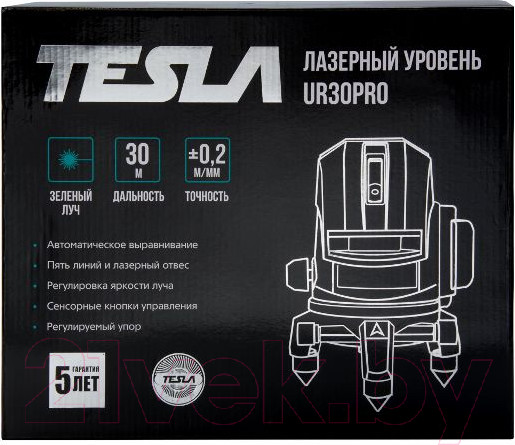 Изображение товара Лазерный нивелир Tesla UR30PRO (зеленый луч)