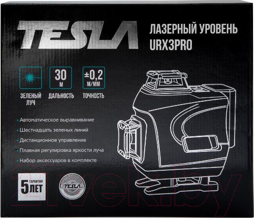 Изображение товара Лазерный нивелир Tesla URХ3PRO (зеленый луч)