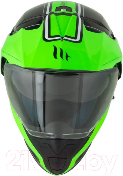 Изображение товара Мотошлем MT Helmets Synchrony Duo Sport Vintage (S, глянцевый черный/зеленый)