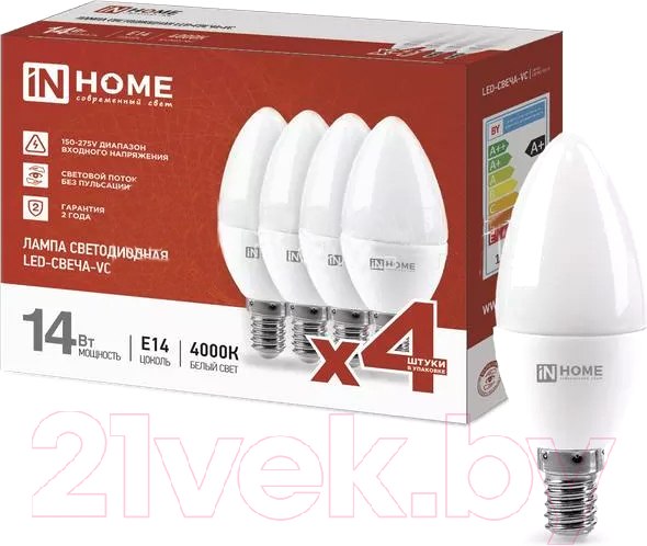 Изображение товара Лампа INhome LED-Свеча-VC / 4690612052328