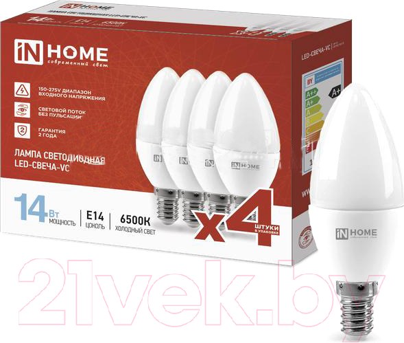 Изображение товара Лампа INhome LED-Свеча-VC / 4690612052335 (4шт)