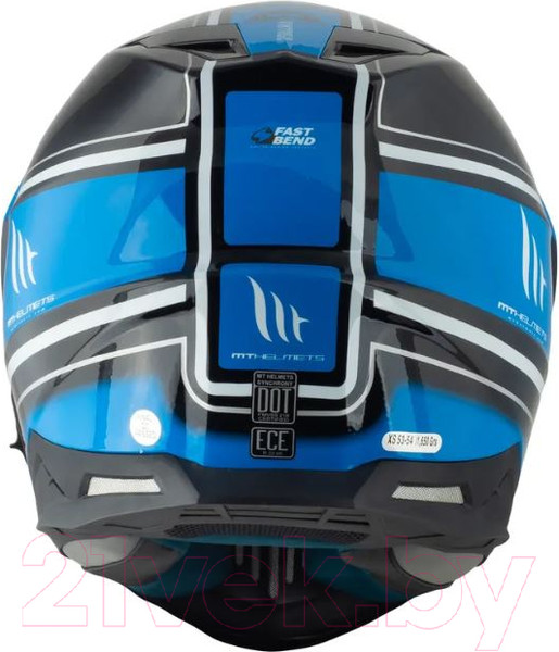 Изображение товара Мотошлем MT Helmets Synchrony Duo Sport Vintage ((S, глянцевый черный/синий перламутр)