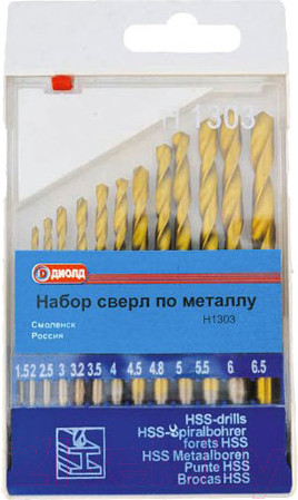 Изображение товара Набор сверл Диолд Н 1303 / 90014005