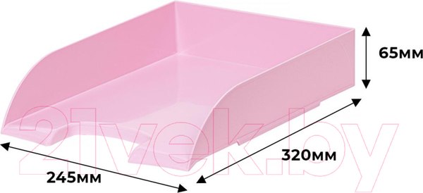 Изображение товара Лоток для бумаг Attache Flamingo / 1235536 (розовый)