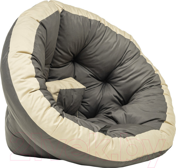 Изображение товара Бескаркасное кресло-трансформер Mio Tesoro 4с0013тр (L, серый/бежевый)