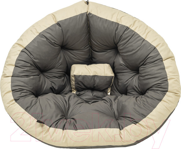 Изображение товара Бескаркасное кресло-трансформер Mio Tesoro 4с0013тр (L, серый/бежевый)