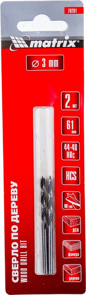Изображение товара Сверло Matrix 70201