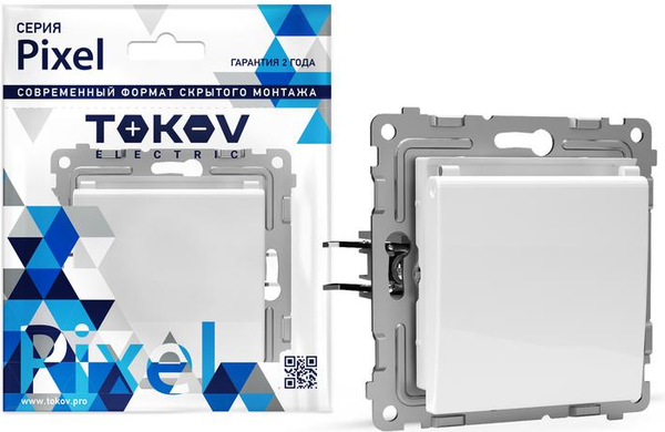 Изображение товара Розетка Tokov Electric Pixel TKE-PX-R1ZSW1-C01