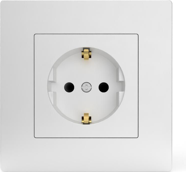 Изображение товара Розетка Tokov Electric Pixel TKE-PX-R1FZSF-C01 (белый)