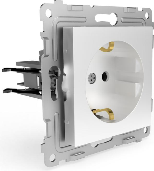 Изображение товара Розетка Tokov Electric Pixel TKE-PX-R1ZSF-C01 (белый)