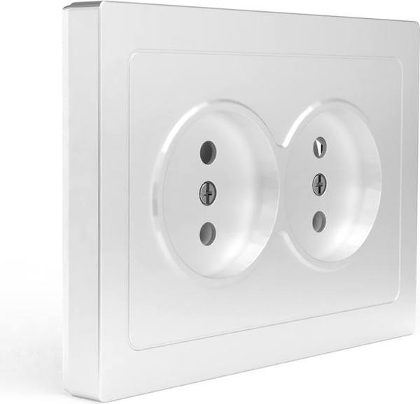 Изображение товара Розетка Tokov Electric Pixel TKE-PX-R2F-C01 (белый)