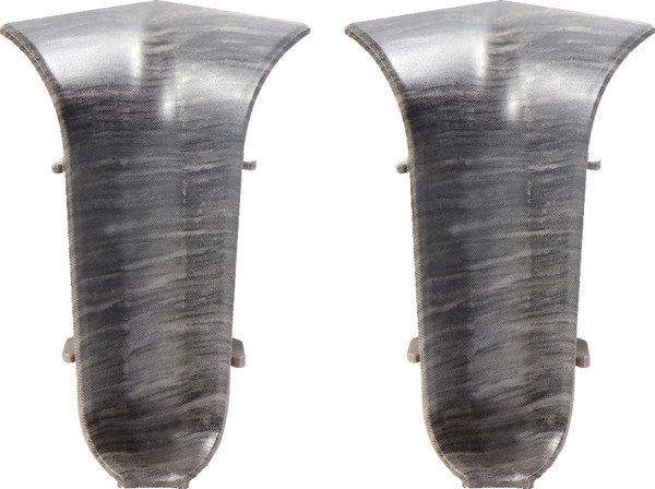 Изображение товара Уголок для плинтуса Wimar 827 внутренний 58мм (2шт, дуб черненый, блистер)