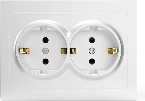 Изображение товара Розетка Tokov Electric Pixel TKE-PX-R2FZSF-C01 (белый)