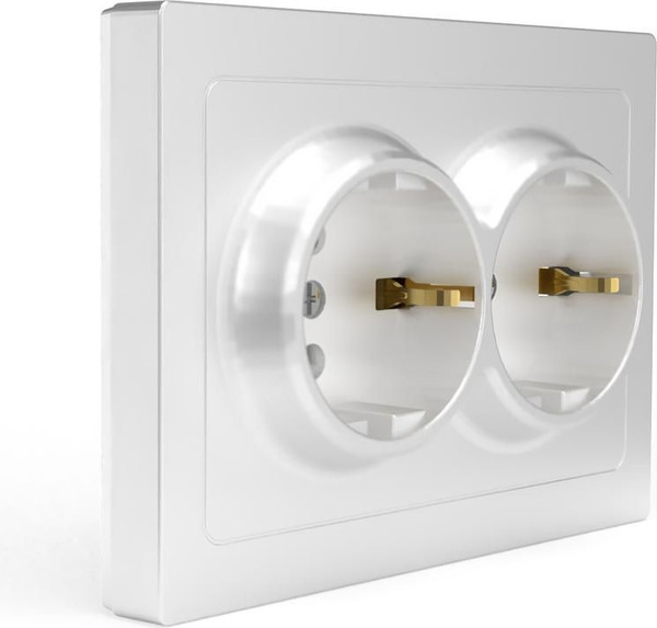 Изображение товара Розетка Tokov Electric Pixel TKE-PX-R2FZSF-C01 (белый)