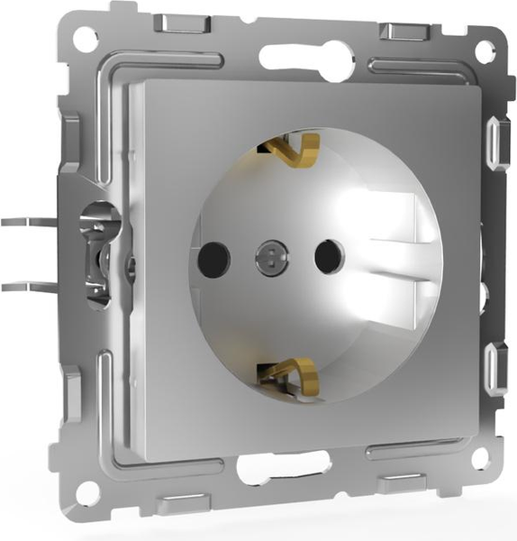 Изображение товара Розетка Tokov Electric Pixel TKE-PX-R1ZSF-C03  (алюминий)