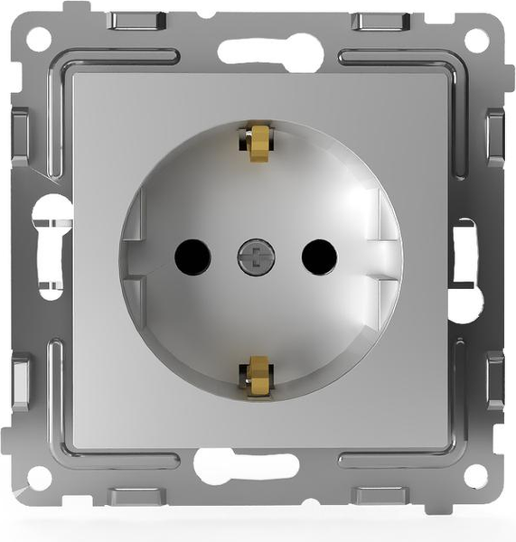 Изображение товара Розетка Tokov Electric Pixel TKE-PX-R1ZSF-C03  (алюминий)