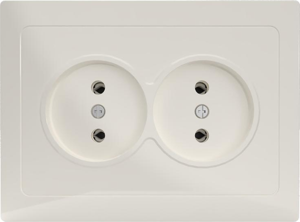 Изображение товара Розетка Tokov Electric Pixel TKE-PX-R2F-C02 (бежевый)