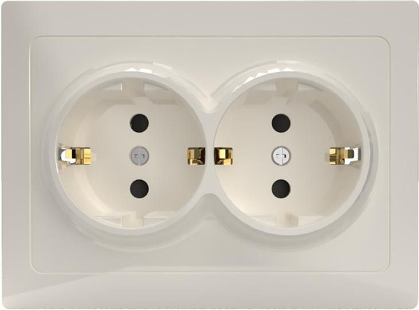 Изображение товара Розетка Tokov Electric TKE-PX-R2FZSF-C02 (бежевый)