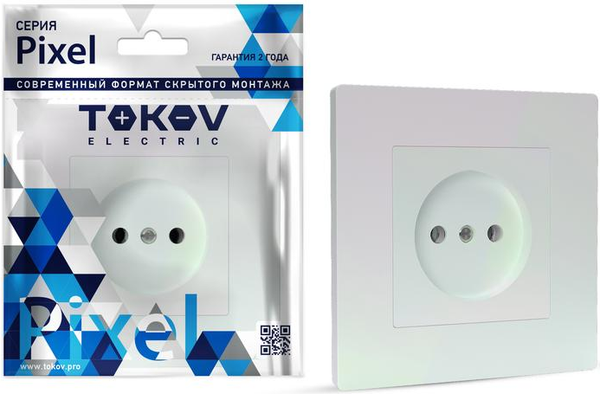 Изображение товара Розетка Tokov Electric Pixel TKE-PX-R1F-C04 (перламутровый)