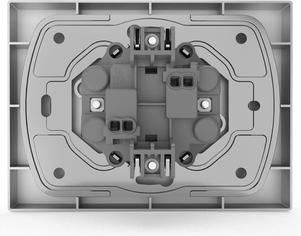 Изображение товара Розетка Tokov Electric Pixel TKE-PX-R2F-C03 (алюминий)