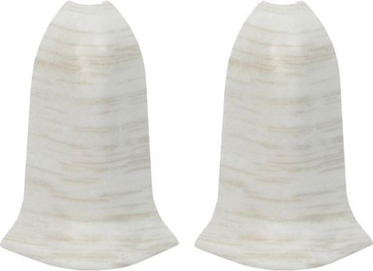 Изображение товара Уголок для плинтуса Wimar 850 наружный 58мм (2шт, дуб белый, блистер)