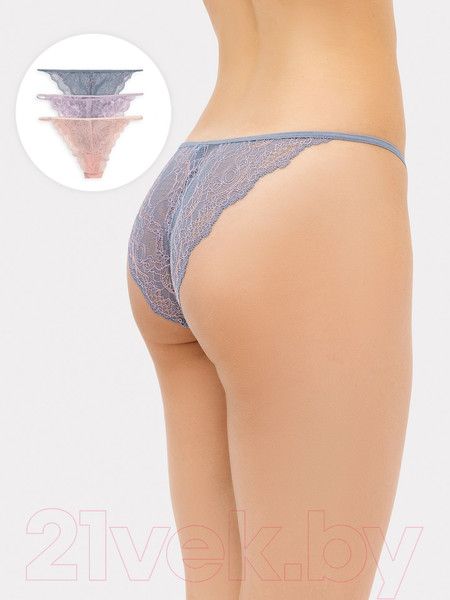 Изображение товара Комплект женских трусов Mark Formelle 412432-3 (р.102, серый кремень-2)