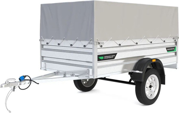 Изображение товара Прицеп для автомобиля ТитаН 2513 / 7197-0000010-02 (50см борт, тент 600мм, полностью оцинкованный)