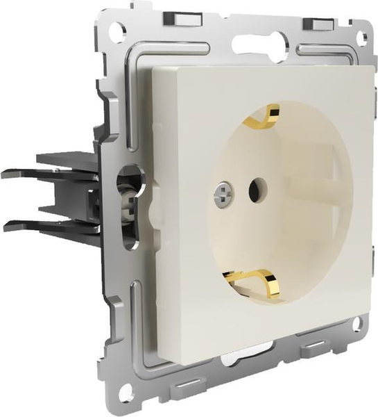 Изображение товара Розетка Tokov Electric Pixel TKE-PX-R1ZSF-C02 (бежевый)
