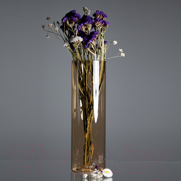 Изображение товара Ваза Элетех Тубо 8x25 / 4840900080 (янтарный)