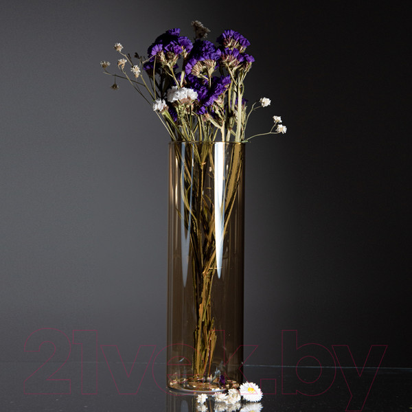 Изображение товара Ваза Элетех Тубо 8x25 / 4840900080 (янтарный)