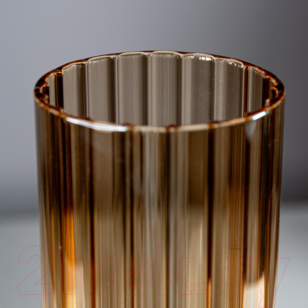Изображение товара Ваза Элетех Тубо 8x20 / 4840900079 (рифленый янтарный)