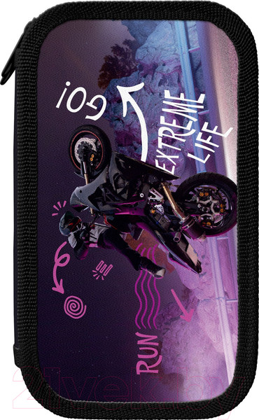 Изображение товара Пенал Schoolformat Прыжки вперед / ПК2С-ПВ (фиолетовый)