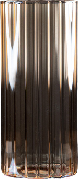 Изображение товара Ваза Элетех Тубо 9x20 / 4840900087 (рифленый янтарный)