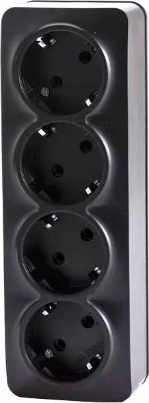 Изображение товара Розетка Tokov Electric Frea TKE-FR-R4Z-C14 (карбон)