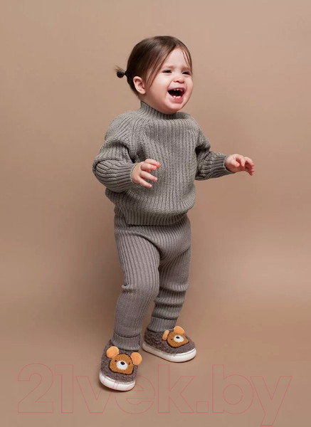 Изображение товара Джемпер для малышей Amarobaby Warm / AB-OD23-W26/12-80 (коричневый, р. 80)