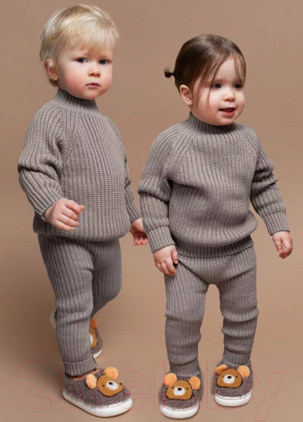 Изображение товара Джемпер для малышей Amarobaby Warm / AB-OD23-W26/12-80 (коричневый, р. 80)