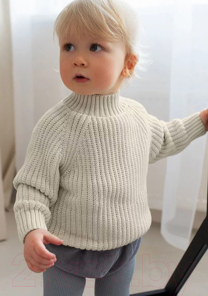 Изображение товара Джемпер для малышей Amarobaby Warm / AB-OD23-W26/33-98 (молочный, р.98)