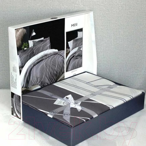 Изображение товара Комплект постельного белья DO&CO Mesi / 11741 (серый/коричневый)