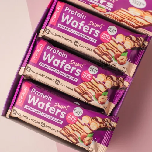 Изображение товара Набор протеиновых батончиков Chikalab Сливочно-ореховый десерт (20x40г)