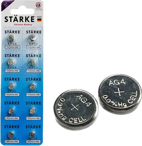 Изображение товара Комплект батареек Starke AG4 (10шт)