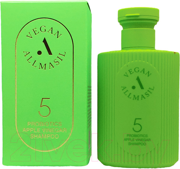 Изображение товара Шампунь для волос AllMasil 5 Probiotics Apple Vinegar Shampoo с яблочным уксусом (150мл)